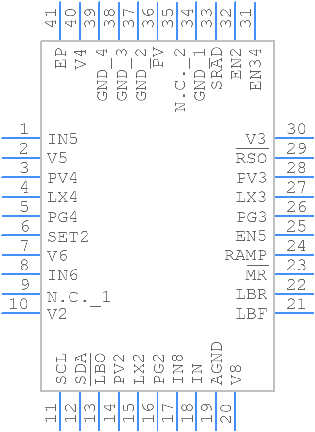 MAX8661ETL+T - Analog Devices - PCB symbol