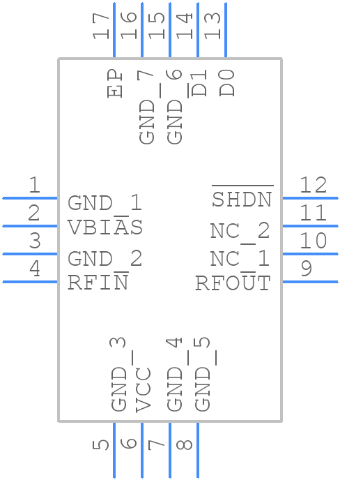 MAX2248ETE+T - Analog Devices - PCB symbol