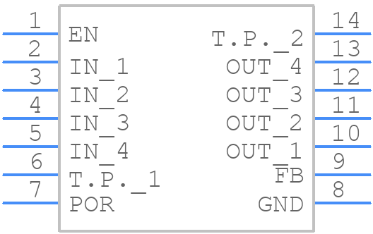 MAX8528EUD+T - Analog Devices - PCB symbol