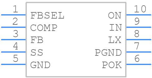 MAX1974EUB+T - Analog Devices - PCB symbol