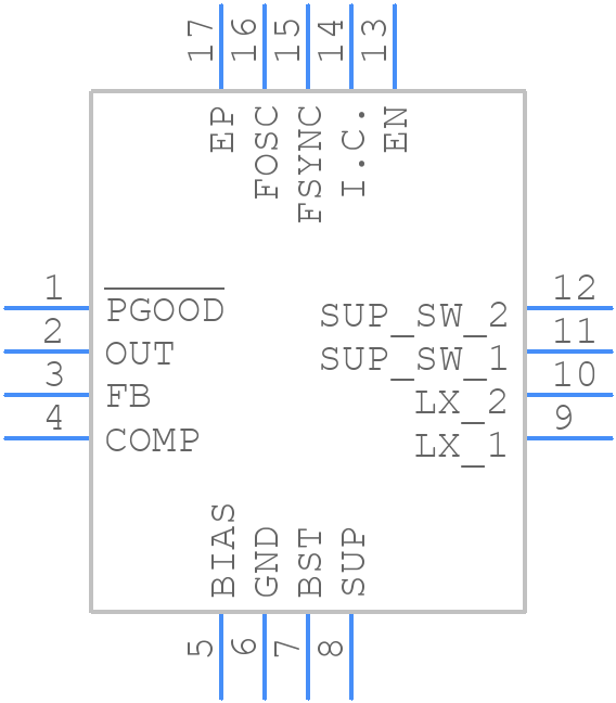 MAX16977RATE/V+T - Analog Devices - PCB symbol