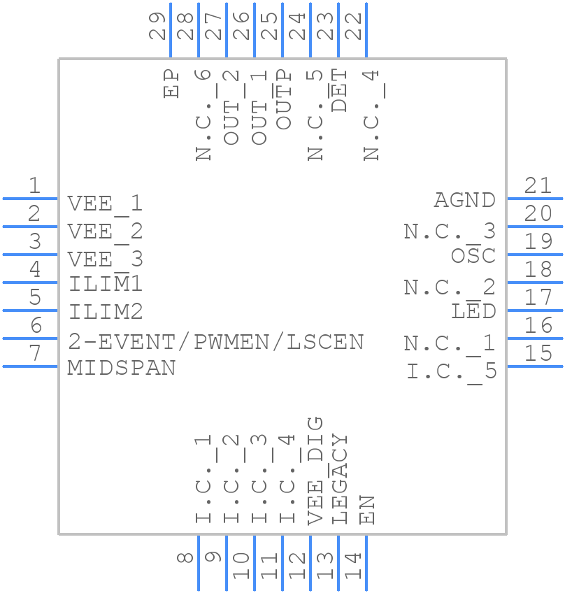 MAX5984AETI+T - Analog Devices - PCB symbol