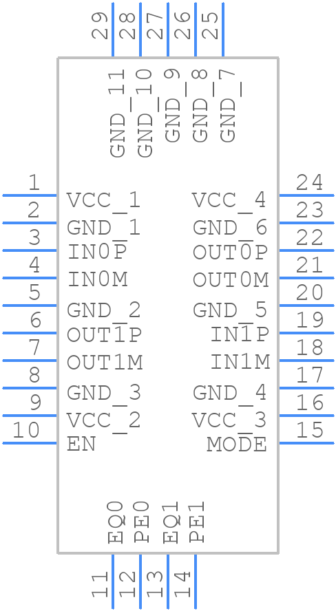 MAX4952ACTI+T - Analog Devices - PCB symbol