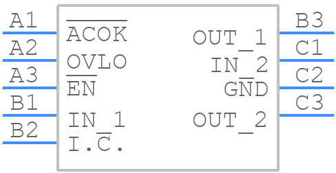 MAX14606EWL+T - Analog Devices - PCB symbol