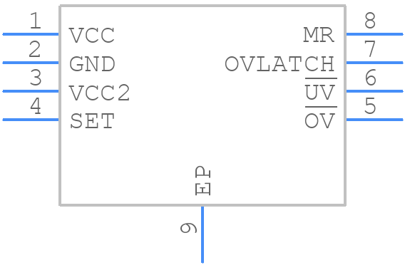 MAX6760TATGD3+T - Analog Devices - PCB symbol