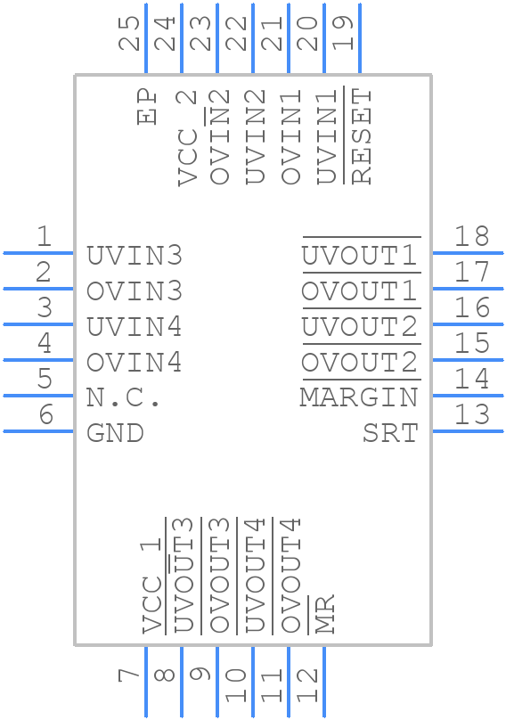 MAX16009TG+T - Analog Devices - PCB symbol