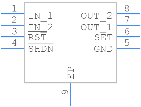 MAX1792EUA25+T - Analog Devices - PCB symbol