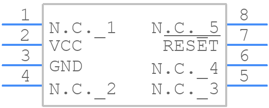 MAX709LESA+T - Analog Devices - PCB symbol