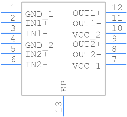MAX40027ATC/VY+T - Analog Devices - PCB symbol