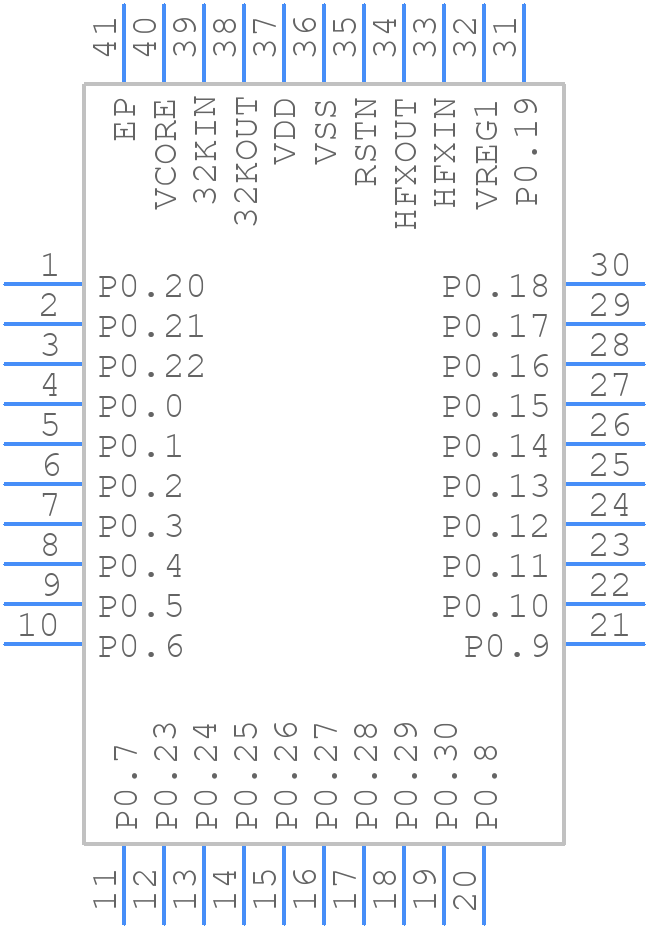 MAX32670GTL+T - Analog Devices - PCB symbol