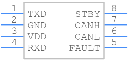 MAX33012EASA+T - Analog Devices - PCB symbol