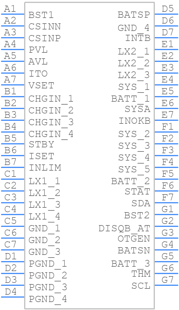 MAX77962EWJ12+T - Analog Devices - PCB symbol