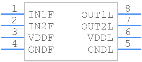 MAX22518AWA+T - Analog Devices - PCB symbol