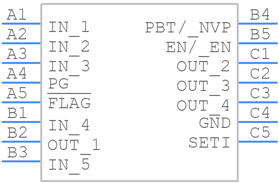 MAX20333DENL+T - Analog Devices - PCB symbol