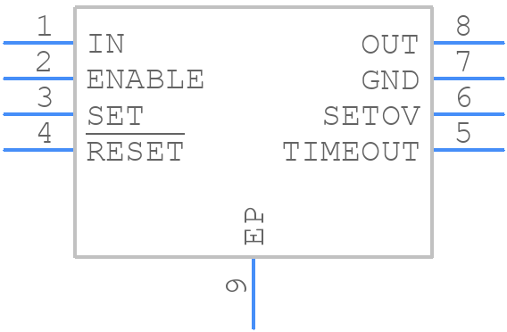 MAX25210ATAD8/V+T - Analog Devices - PCB symbol