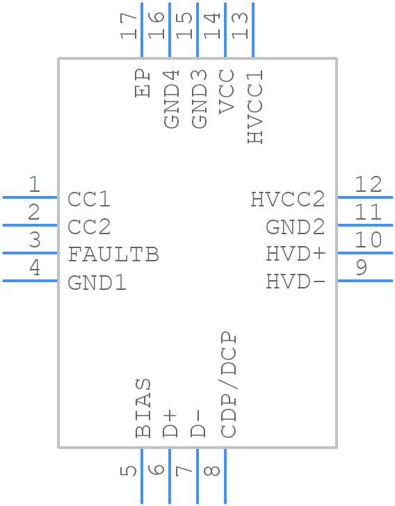 MAX25410BGTEA/V+T - Analog Devices - PCB symbol