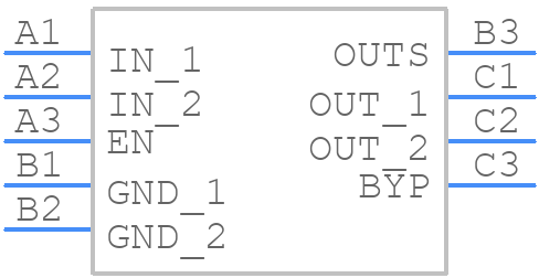 MAX38903DANL46+T - Analog Devices - PCB symbol