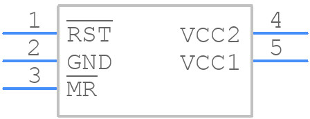 MAX6718AUKTID3+T - Analog Devices - PCB symbol