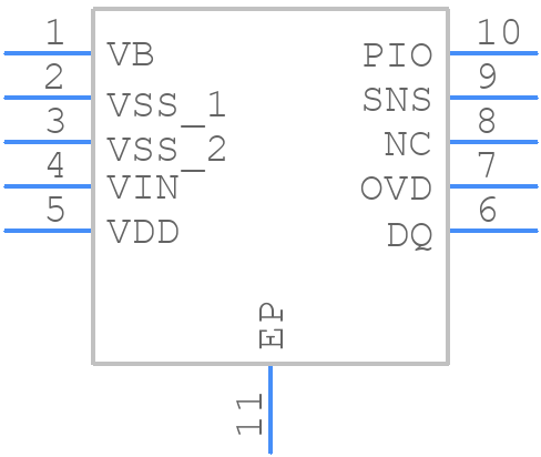 DS2781G+T&R - Analog Devices - PCB symbol