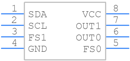 DS4412U+T&R - Analog Devices - PCB symbol