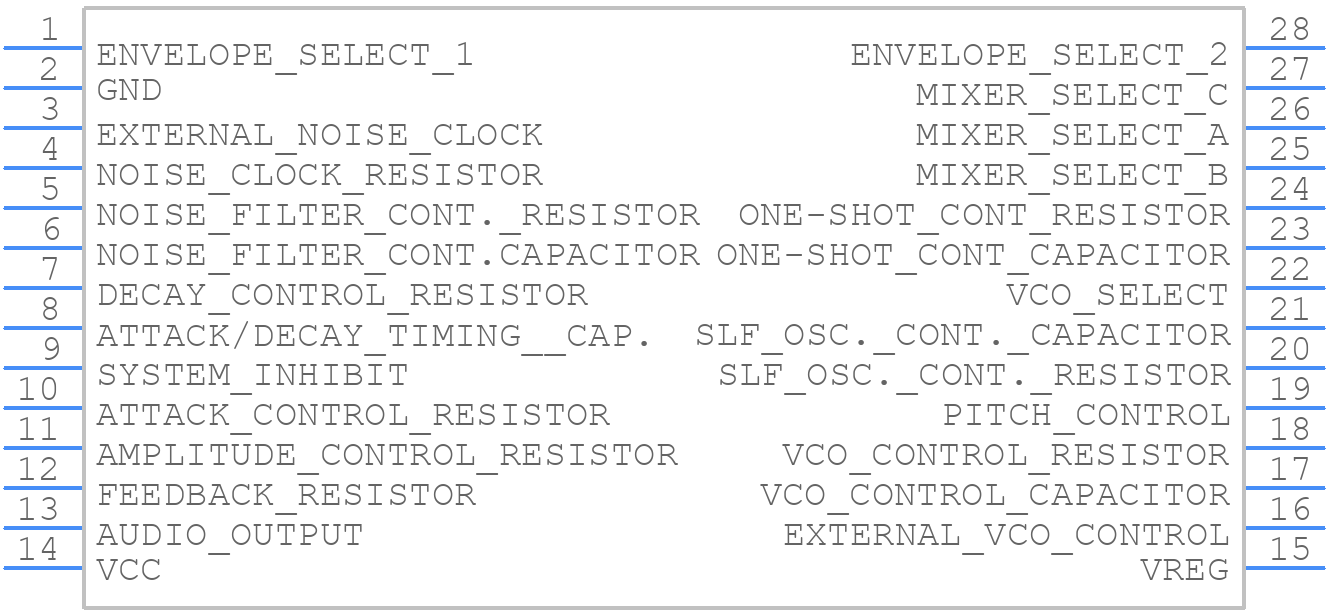 SN76477NF - NXP - PCB symbol