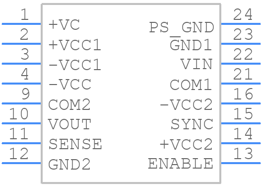 ISO103 - Texas Instruments - PCB symbol