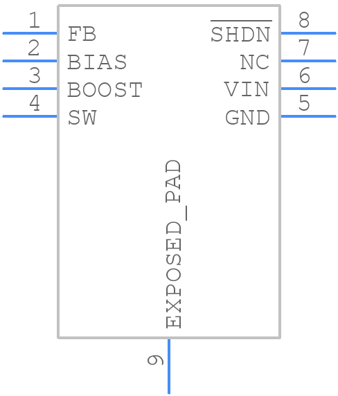 LT3470HDDB#TRPBF - Analog Devices - PCB symbol