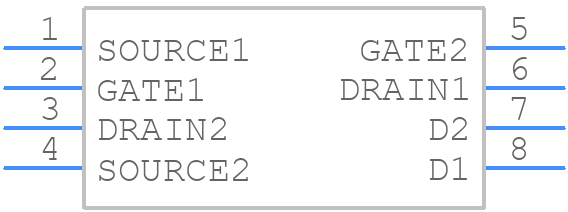 SSM6N67NU,LF - Toshiba - PCB symbol
