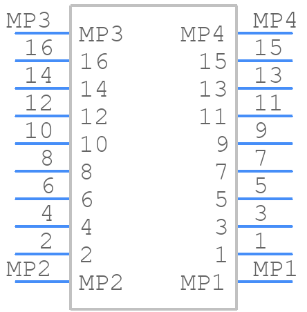 62674-161121DLF - Amphenol - PCB symbol