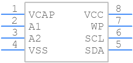 47L64T-I/SN - Microchip - PCB symbol