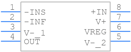 LTC6102IMS8-1#PBF - Analog Devices - PCB symbol