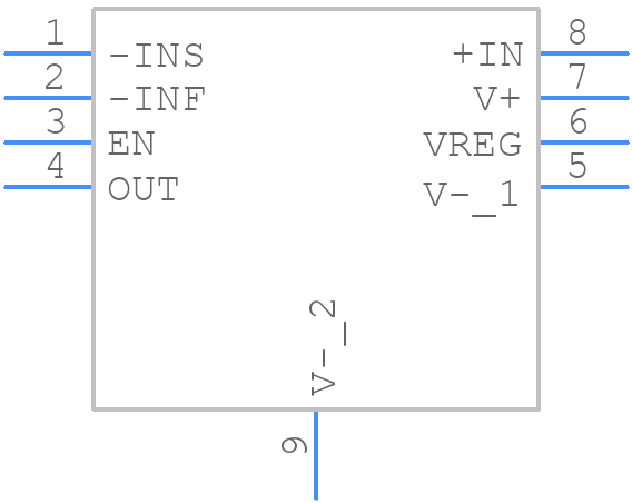 LTC6102HDD-1#PBF - Analog Devices - PCB symbol