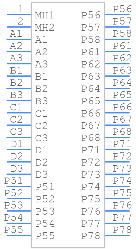 6450874-1 - TE Connectivity - PCB symbol