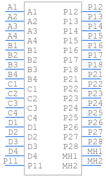 4-6450540-8 - TE Connectivity - PCB symbol