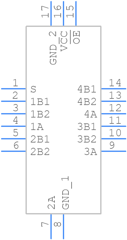 74CBTLV3257BQ-Q10X - Nexperia - PCB symbol