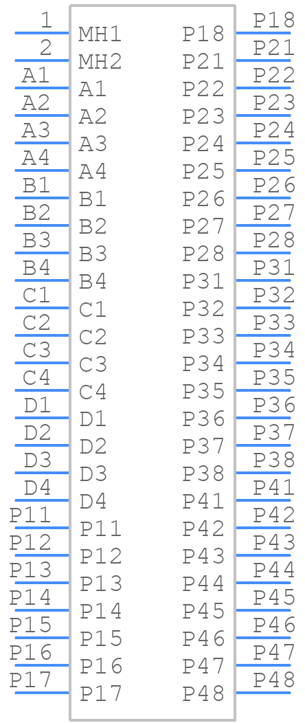 1-6600333-0 - TE Connectivity - PCB symbol