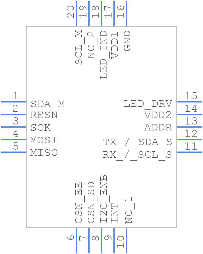 AS72652-BLGT - ams OSRAM - PCB symbol