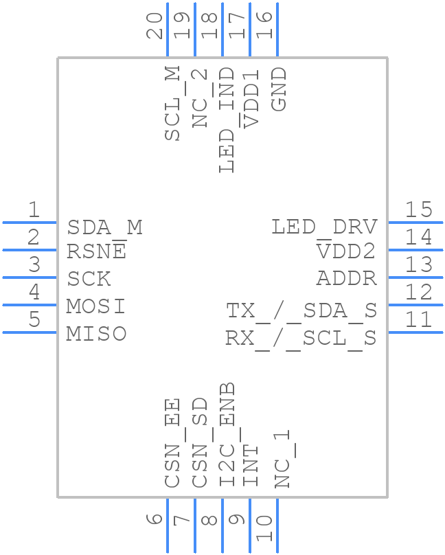 AS72653-BLGT - ams OSRAM - PCB symbol
