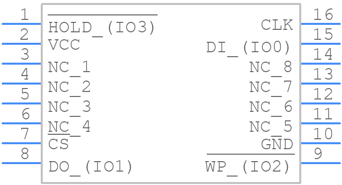 W25M02GVSFIG - Winbond - PCB symbol