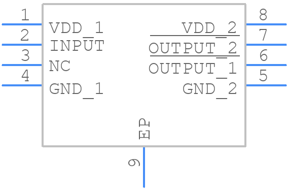 TC4422EMF - Microchip - PCB symbol