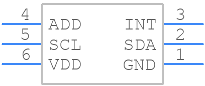 VEML6030-SB - Vishay - PCB symbol