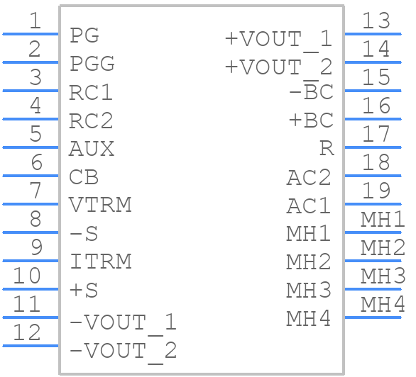 TUNS1200F28 - Cosel - PCB symbol