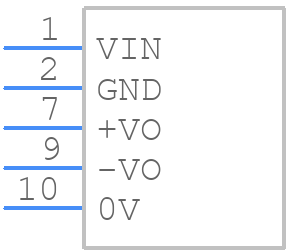 IA0505S-2W - Mornsun Power - PCB symbol