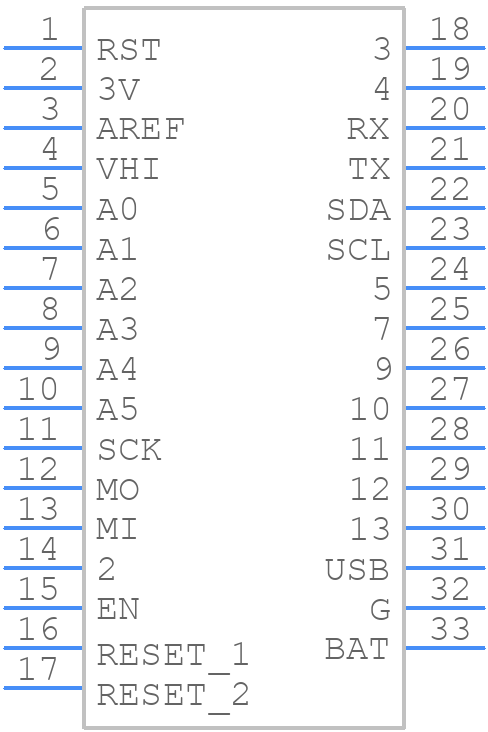 3800 - Adafruit - PCB symbol
