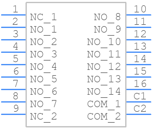 51P22-01-2-08N - Grayhill - PCB symbol