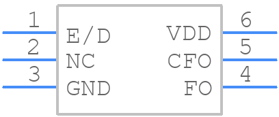 VC-709-EDE-FAAN-25M0000000-CT - Vectron - PCB symbol