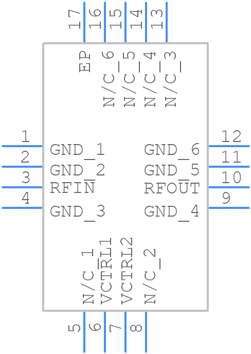 HMC712ALP3CE - Analog Devices - PCB symbol