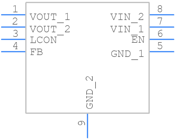 LD56100DPU30R - STMicroelectronics - PCB symbol
