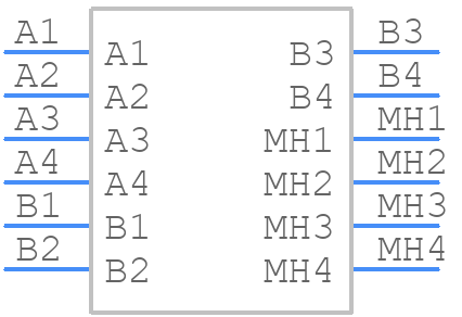 USB-A-D-S-B-TH - SAMTEC - PCB symbol