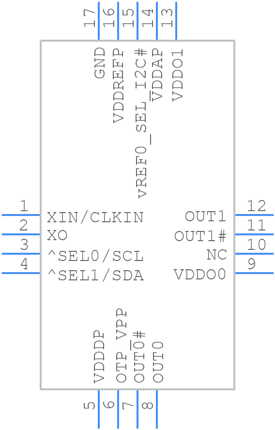 9FGV1005A004LTGI - Renesas Electronics - PCB symbol